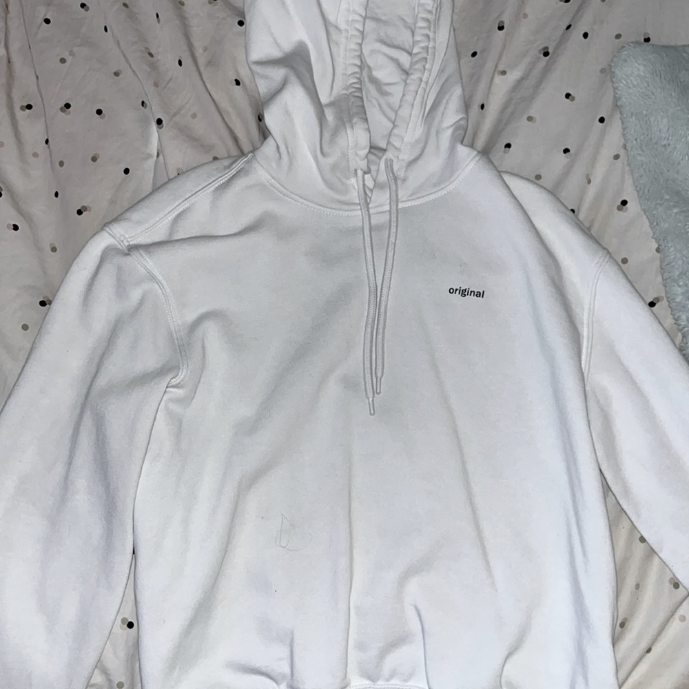 White “original” hoodie